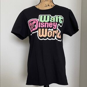 Disney Retro 90s Graphic Black Tee